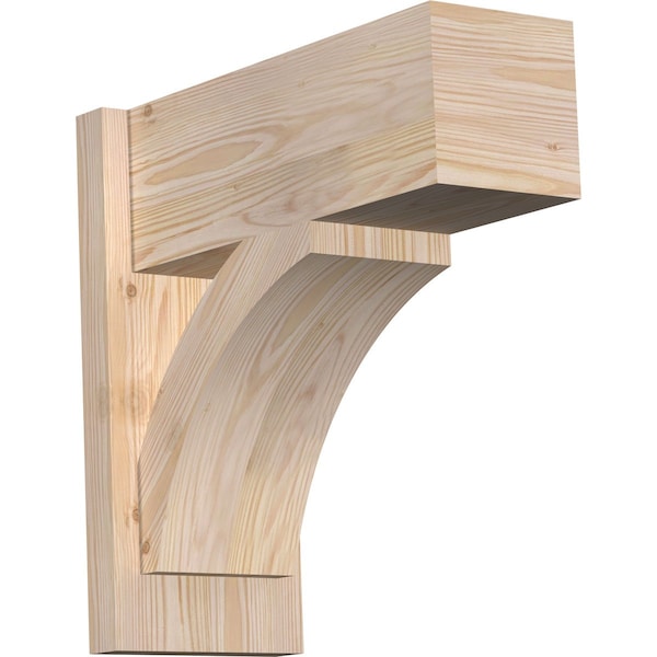 Ekena Millwork Thorton Block Smooth Outlooker, Douglas Fir, 7 1/2"W x 18"D x 18"H OUT08X18X18THR05SDF - main